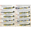 Print Scale 72-166 Decal Messerschmitt Bf 109 G Early Aces 1 Scale 1:72 for Aircraft Plastic model kit
