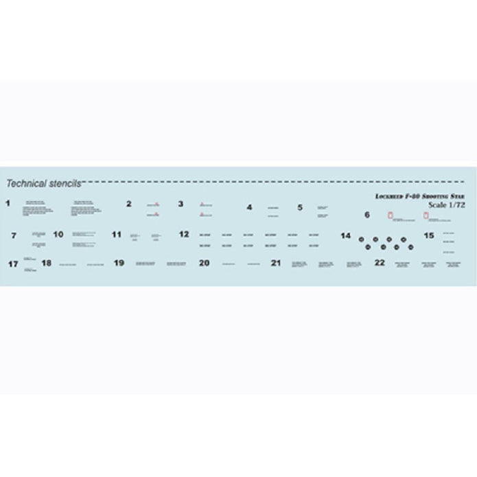 Print Scale 72-168 Decal 1:72 Lockheed F-80 Shooting Star. The complete set 1.5 leaf