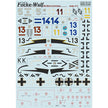 Print Scale 72-174 Decal Focke-Wulf Fw-190 A7&A8 Aces Scale 1:72 for Aircraft Plastic model kit