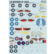 Print Scale 72-175 Decal Curtiss P-40N Scale 1:72 for Aircraft Plastic model kit