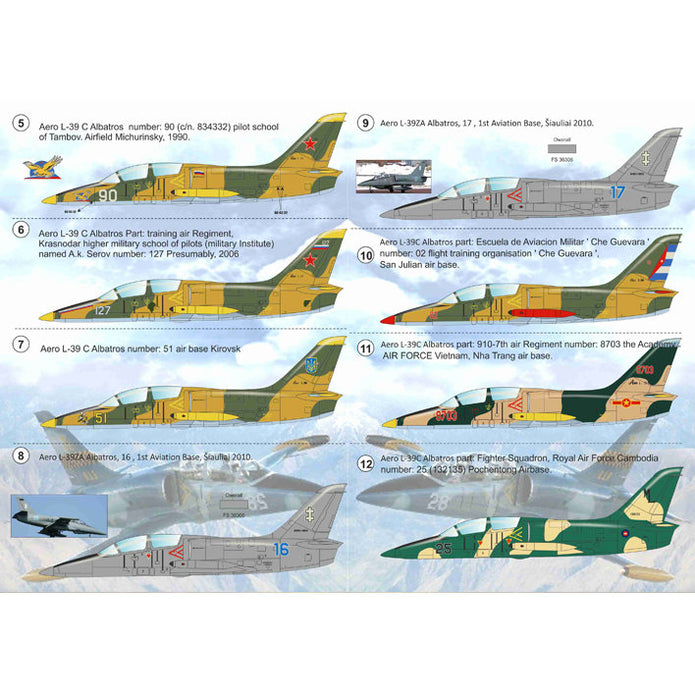 Print Scale 72-176 Decal Aero L-39 Albatros Scale 1:72 for Aircraft Plastic model kit