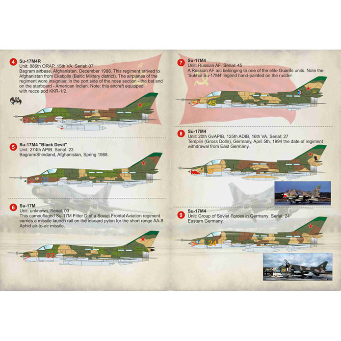 Print Scale 72-178 Decal Sukhoi Su-17 Part 1 Scale 1:72 for Aircraft Plastic model kit