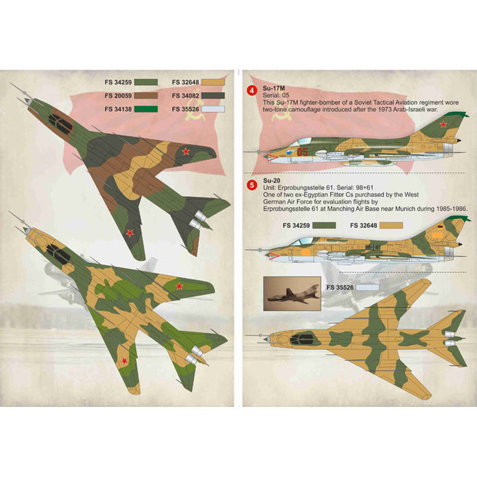 Print Scale 72-179 Decal Sukhoi Su-17 Su-20 Su-22 Part 2 Scale 1:72 for Aircraft Plastic model kit