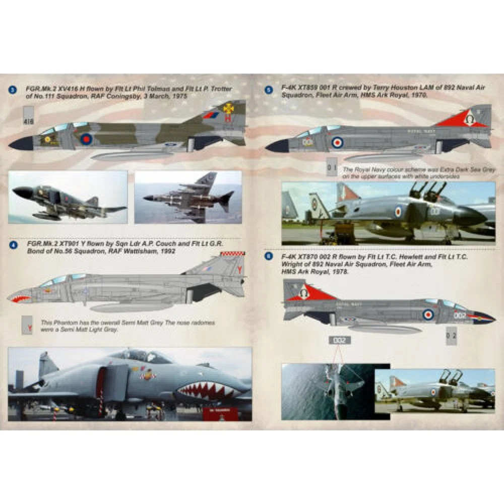 Print Scale 72-188 Decal 1:72 F-4 PHANTOM II of the RAF & FAA In the complete set 1.5 sheets