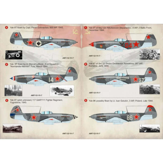 Print Scale 72-190 Decal Yakovlev Yak-9 Part 2 Scale 1:72 for Aircraft Plastic model kit