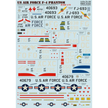 Print Scale 72-192 Decal US Air Force F-4 Phantom Scale 1:72 for Aircraft Plastic model kit