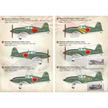 Print Scale 72-195 Decal Mitsubishi J2M Raiden Scale 1:72 for Aircraft Plastic model kit