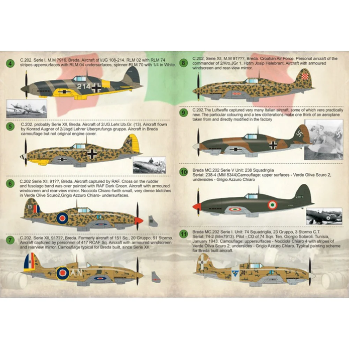 Print Scale 72-197 Decal Macchi C.202 Folgore Scale 1:72 for Aircraft Plastic model kit
