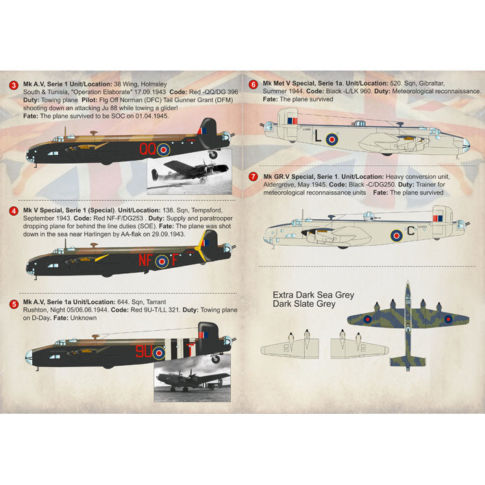Print Scale 72-199 Decal Handley Page Halifax Part 2 Scale 1:72 for Aircraft Plastic model kit
