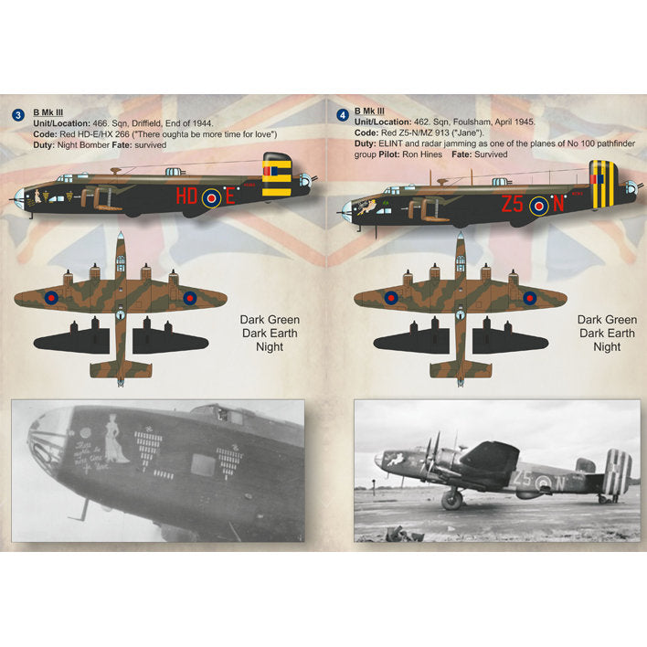 Print Scale 72-201 Decal Handley Page Halifax Part 3 Scale 1:72 for Aircraft Plastic model kit