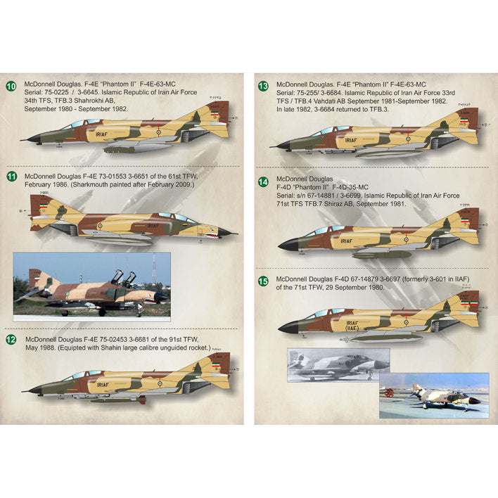 Print Scale 72-202 Decal F-4 Phantom II Iranian Air Force Scale 1:72 for Aircraft Plastic model kit