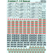 Print Scale 72-211 Decal Iranian F-14 Tomcat The complete set 2 leaf Scale 1:72 for Aircraft Plastic model kit