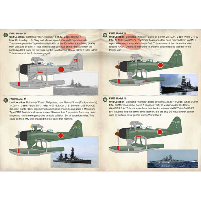 Print Scale 72-217 Decal Mitsubishi F1M Pete Scale 1:72 for Aircraft Plastic model kit