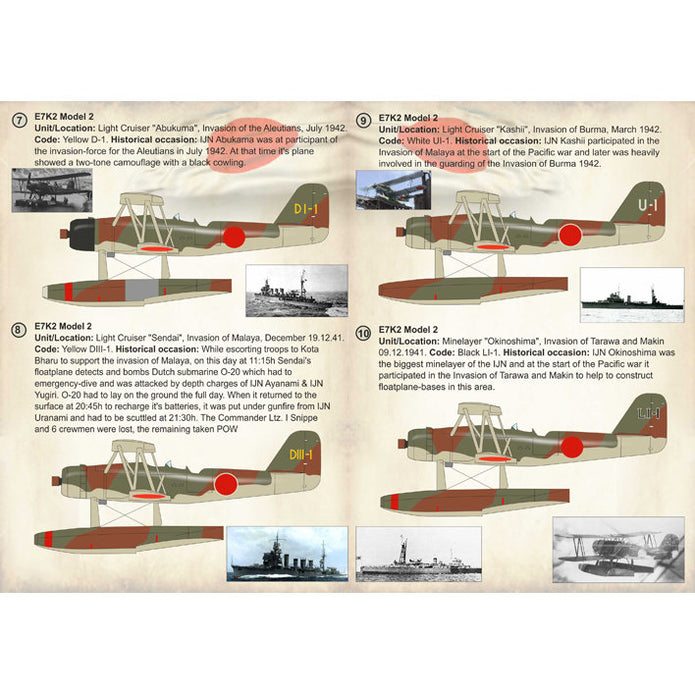 Print Scale 72-222 Decal Kawanishi E7K Type 94 Alf Scale 1:72 for Aircraft Plastic model kit