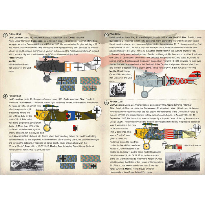 Print Scale 72-227 Decal Balloon-Busting Aces of WW I Part 1 Scale 1:72 for Aircraft Plastic model kit