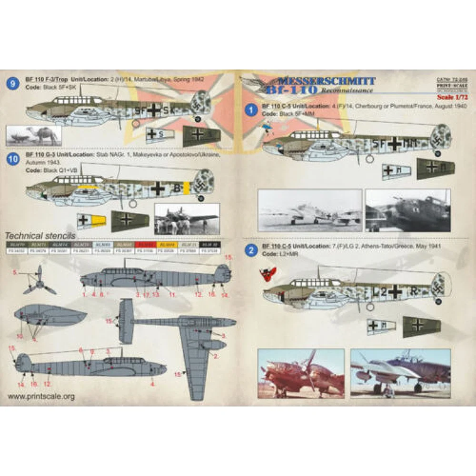 Print Scale 72-245 Decal Focke Wulf Ew 200 Condor Part 4 Scale 1:72 for Aircraft Plastic model kit