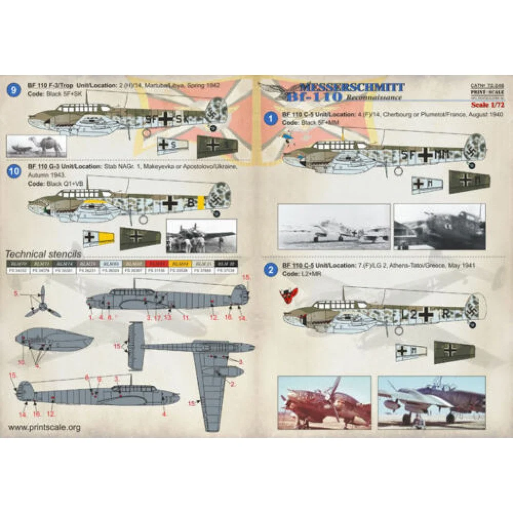 Print Scale 72-245 Decal Focke Wulf Ew 200 Condor Part 4 Scale 1:72 for Aircraft Plastic model kit
