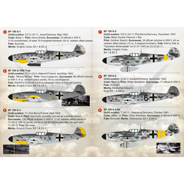 Print Scale 72-249 Decal Messershmit ME-109 G High Altitude Acec Scale 1:72 for Aircraft Plastic model kit