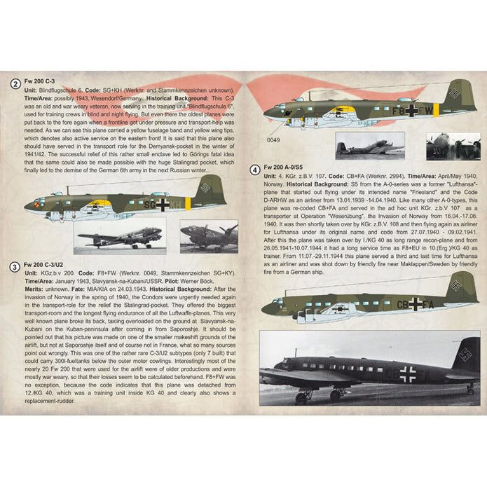 Print Scale 72-250 Decal 1:72 Focke-Wulf FW 200 CONDOR Part 2 In the complete set 2 sheets