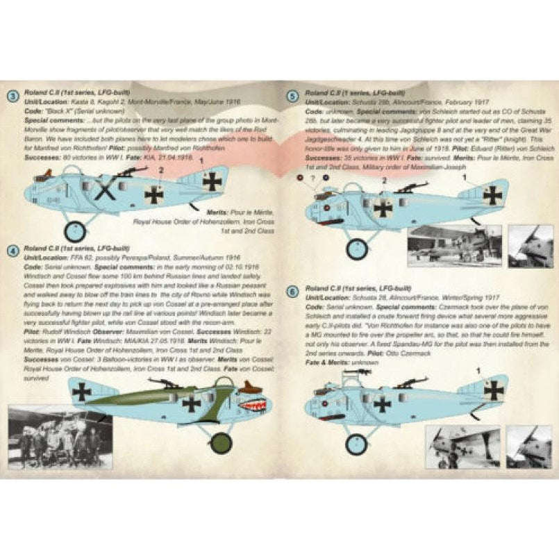 Print Scale 72-251 Decal LFG Roland C.II/C.IIa Walfisch Scale 1:72 for Aircraft Plastic model kit