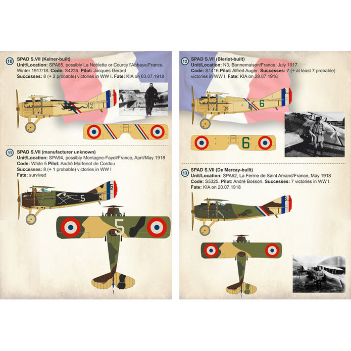 Print Scale 72-259 Decal French SPAD S.VII Scale 1:72 for Aircraft Plastic model kit