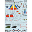 Print Scale 72-263 Decal Lockheed T-33A Shooting Star Part 1 Scale 1:72 for Aircraft Plastic model kit