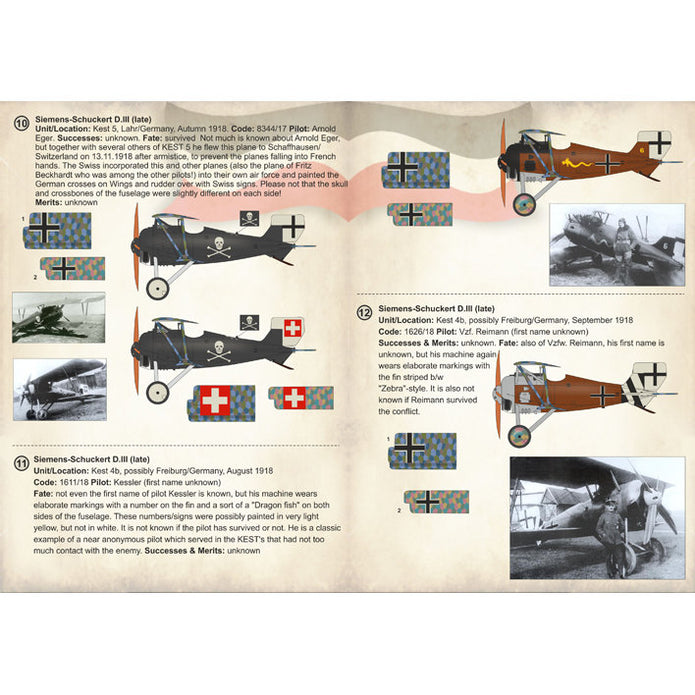 Print Scale 72-264 Decal Siemens-Schuckert D.III/D.IV Scale 1:72 for Aircraft Plastic model kit