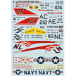 Print Scale 72-265 Decal F-4 Phantom IIs NAVY Part 1 Scale 1:72 for Aircraft Plastic model kit