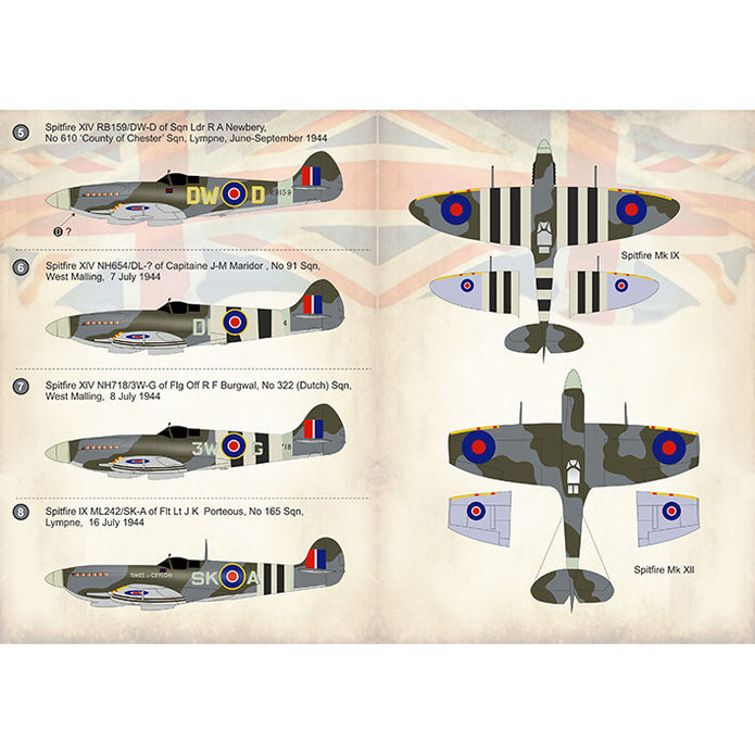 Print Scale 72-284 Decal 1:72 V1 Flying Bomb Aces Supermarine Spitfire In the complete set 1.5 sheets