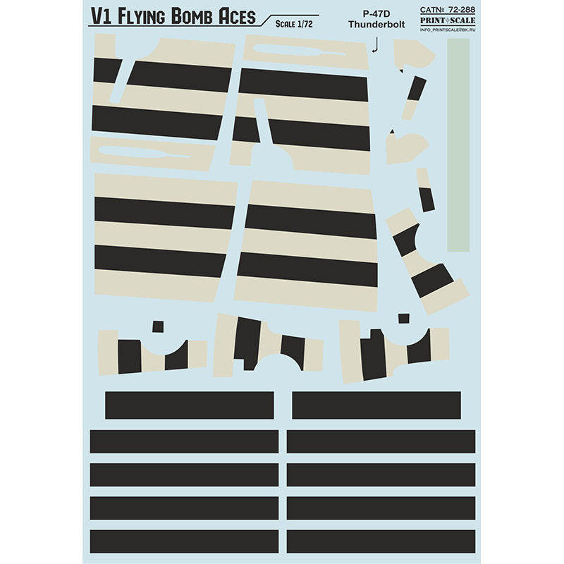Print Scale 72-288 Decal 1:72 V-1 Flying Bomb Top Pilots Part 4 In the complete set 1.5 sheets