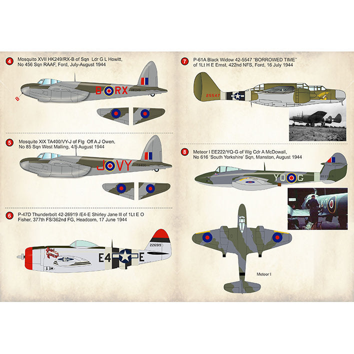 Print Scale 72-288 Decal 1:72 V-1 Flying Bomb Top Pilots Part 4 In the complete set 1.5 sheets