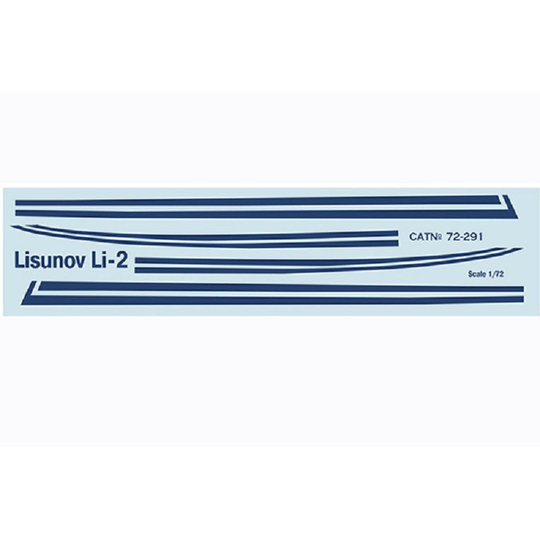 Print Scale 72-291 Decal Lisunov Li-2 In the complete set 1.5 sheets Scale 1:72 for Aircraft Plastic model kit