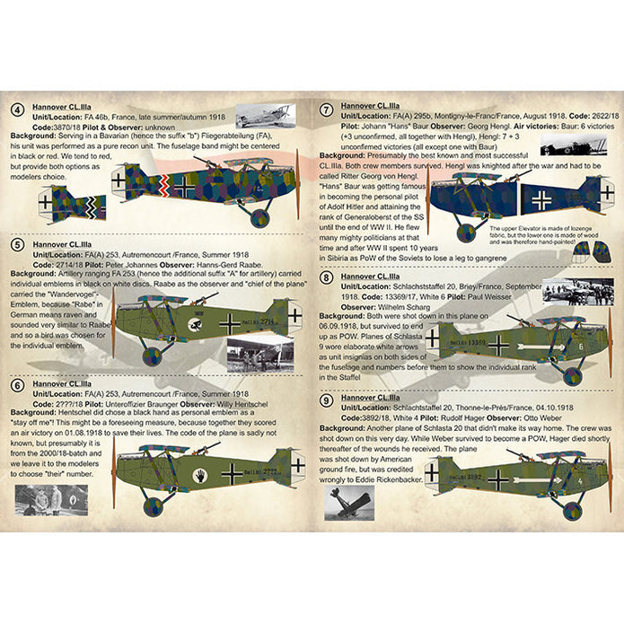 Print Scale 72-294 Decal Hannover CL.lll/llla Scale 1:72 for Aircraft Plastic model kit