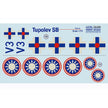 Print Scale 72-295 Decal Tupolev SB/B.71 Part 3 In the complete set 1.5 sheets Scale 1:72