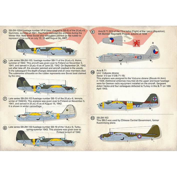 Print Scale 72-295 Decal Tupolev SB/B.71 Part 3 In the complete set 1.5 sheets Scale 1:72