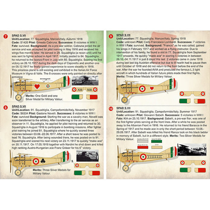 Print Scale 72-301 Decal Italian Aces of WW Part 2 Scale 1:72 for Aircraft Plastic model kit