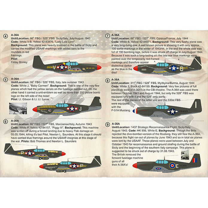 Print Scale 72-302 Decal A-36 Apache Scale 1:72 for Aircraft Plastic model kit