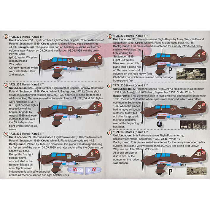 Print Scale 72-305 Decal PZL.23B Karas (Karas II) Scale 1:72 for Aircraft Plastic model kit
