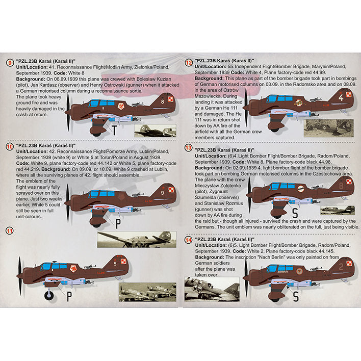 Print Scale 72-305 Decal PZL.23B Karas (Karas II) Scale 1:72 for Aircraft Plastic model kit