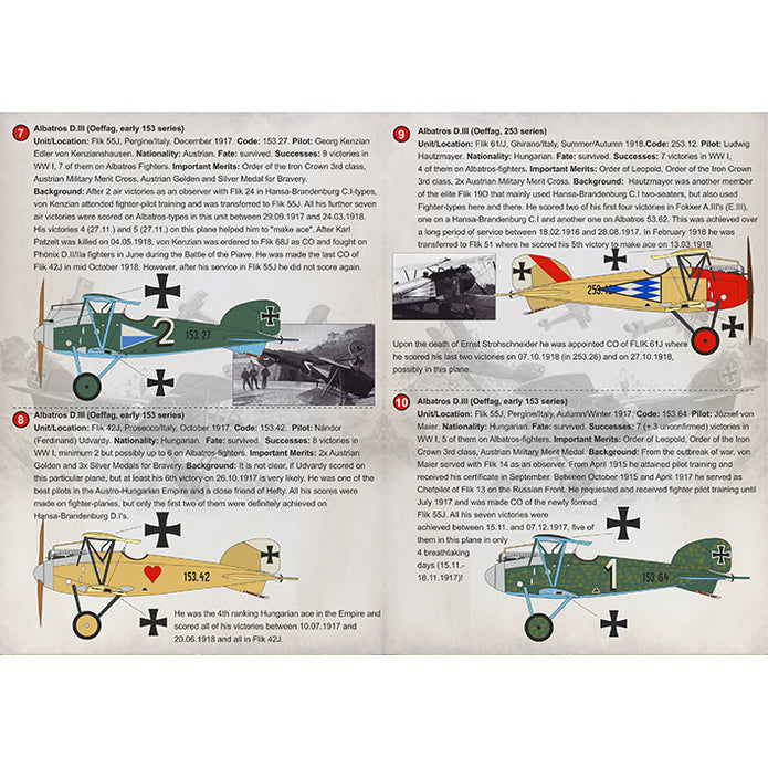 Print Scale 72-316 Decal Austro-Hungarian Aces Part 1 Albatros-Fighters Scale 1:72 for Aircraft Plastic model kit