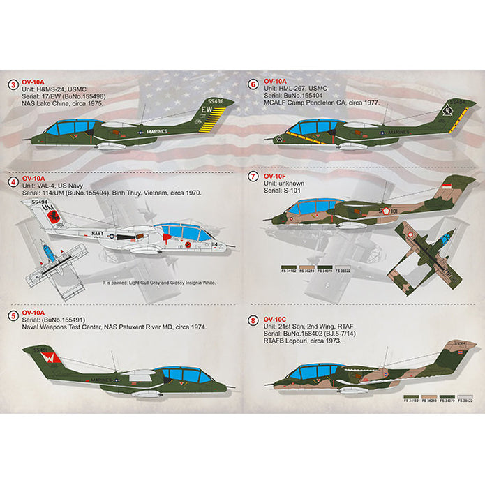Print Scale 72-317 Decal North American OV-10 Bronco Scale 1:72 for Aircraft Plastic model kit