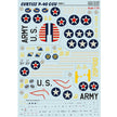 Print Scale 72-322 Decal Curtiss P-40 C/CU Part 1 Scale 1:72 for Aircraft Plastic model kit
