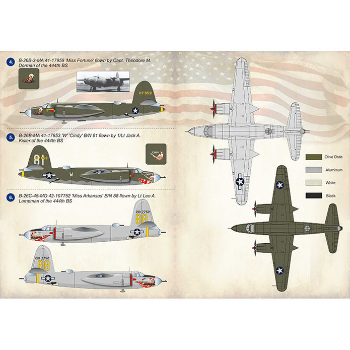 Print Scale 72-325 Decal Martin B-26 Marauder Part 1 Scale 1:72 for Aircraft Plastic model kit