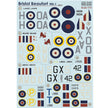 Print Scale 72-327 Decal Bristol Beaufort Part 1 Scale 1:72 for Aircraft Plastic model kit