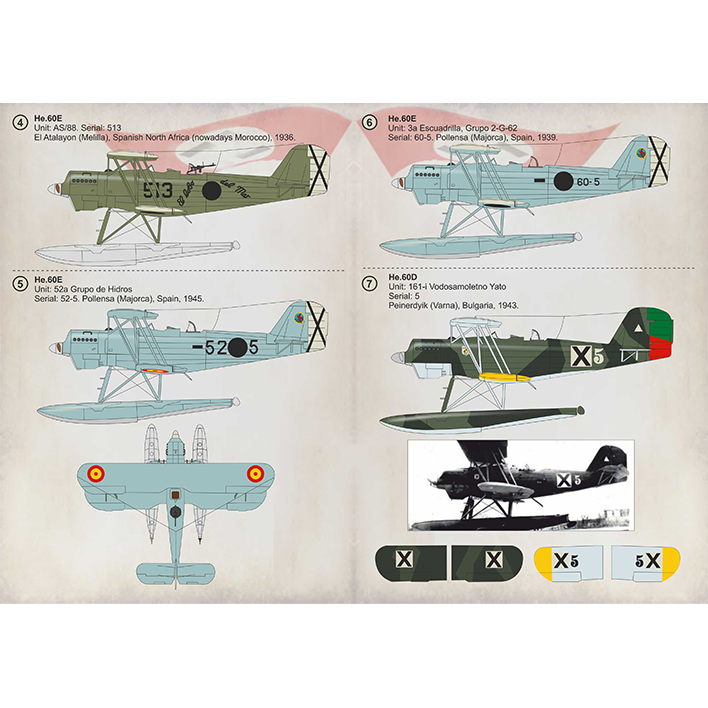 Print Scale 72-331 Decal Heinkel He 60 Part 2 Scale 1:72 for Aircraft Plastic model kit