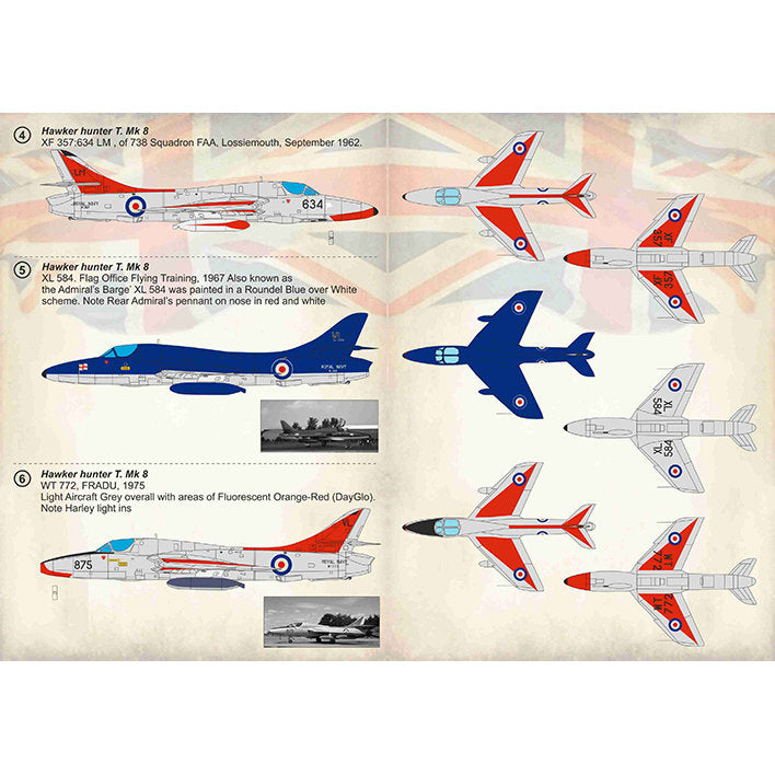 Print Scale 72-348 Decal Roya Navy Hawker Hunter Scale 1:72 for Aircraft Plastic model kit