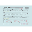 Print Scale 72-349 Decal 1:72 MiG-23 technical stensils In the complete set 1.5 sheets