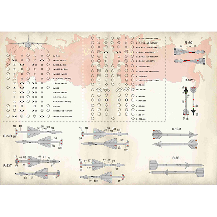 Print Scale 72-349 Decal 1:72 MiG-23 technical stensils In the complete set 1.5 sheets