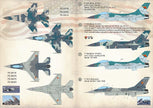 Print Scale 72-364 Decal 1:72 F-16 Fighting Falcon, Venezuela, Indonesia, Romania