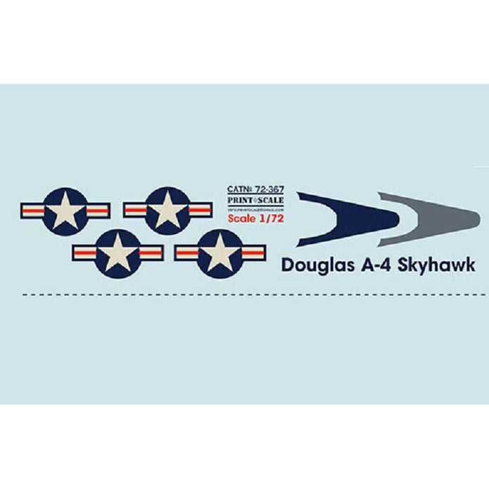 Print Scale 72-367 Decal 1:72 Douglas A4 Skyhawk, Part 1 In the complete set 1.5 sheets